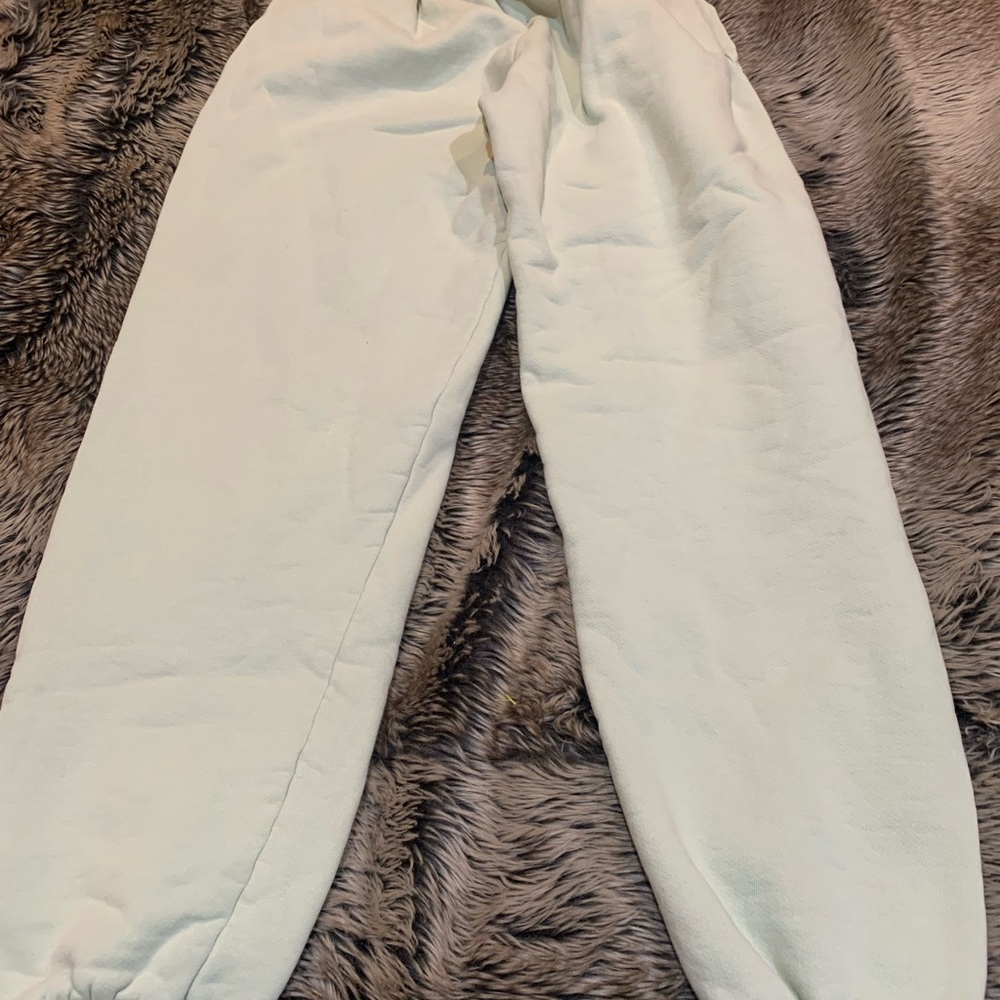 Set Active Los Angeles Heavyweight Sweatpants Joggers light mint Green Women's M - Picture 5 of 9